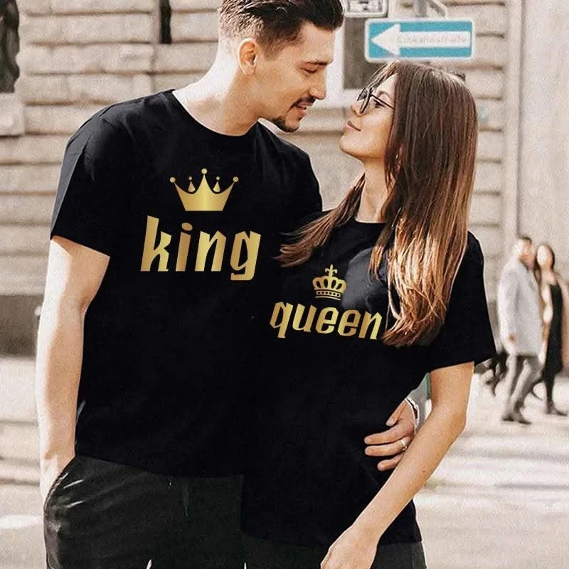 Men and Women 2024 New Fashions Printed Sweatshirt Spring Summer Casual Cotton T--Shirts 6 Colors O-Neck Running Couple Tops