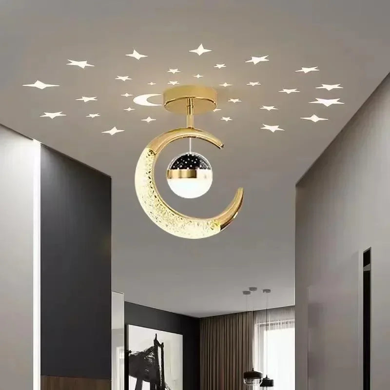 Home decor corridor ceiling light star chandelier modern living room bedroom bedside chandelier bar atmosphere decor chandelier