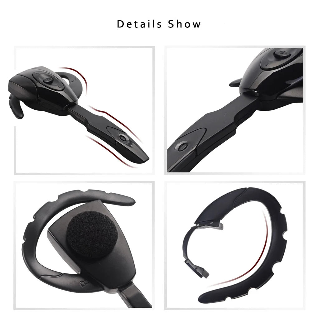 Wireless Noise-Canceling Earbuds with Built-In Microphone Bluetooth-Compatible Smartphones Tablet Headset Car