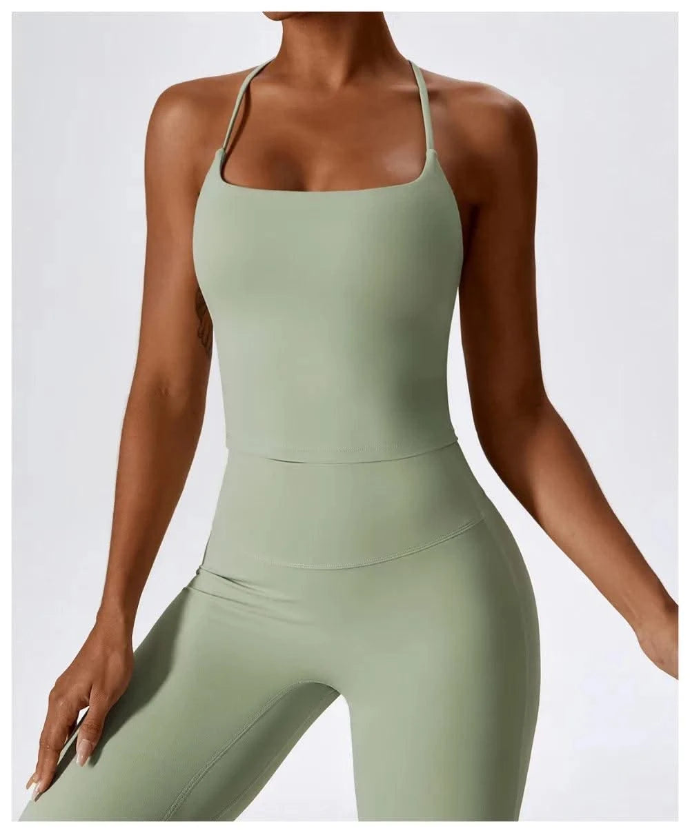 Yoga Bras Bare Sensation Back Beauty Sports Bra for Women Fitness Yoga Vest