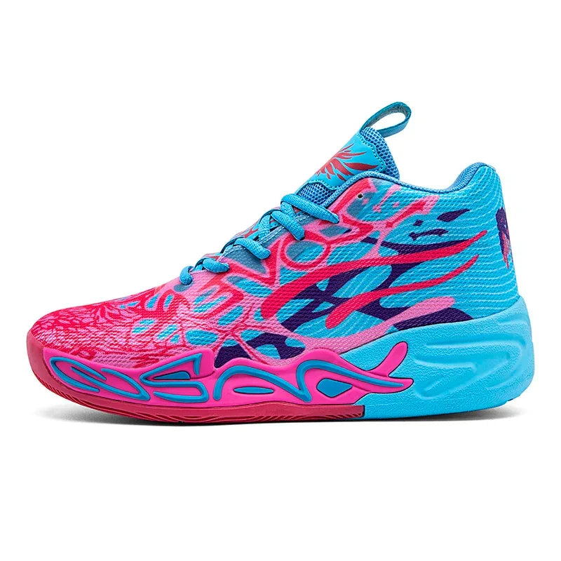 Basketball Shoes for Men Soft Lightweight Training Field Anti Slip Shock-Absorbing Breathable Cofmortable High-top Sneaker Man