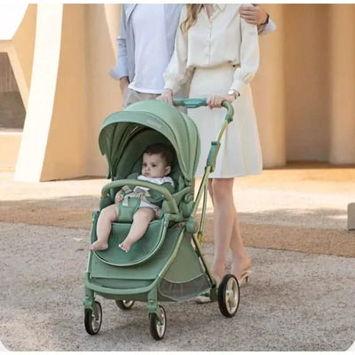 Portable Foldable Baby Stroller, High View Two-way Baby Stroller, Lightweight Travel Baby Stroller,  Adjustable Backrest