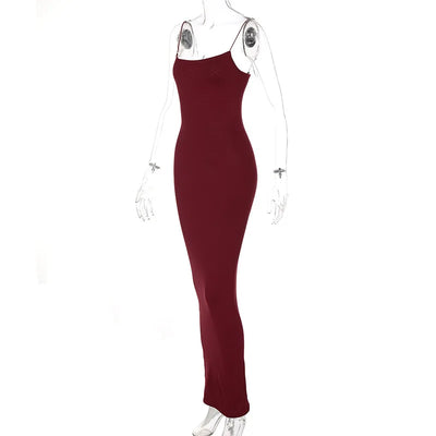 New Dresses 2025 Woman Fashion Summer Sexy Halter Temperament Halter Long Dress Slim Skirts Women's Clothing Tops