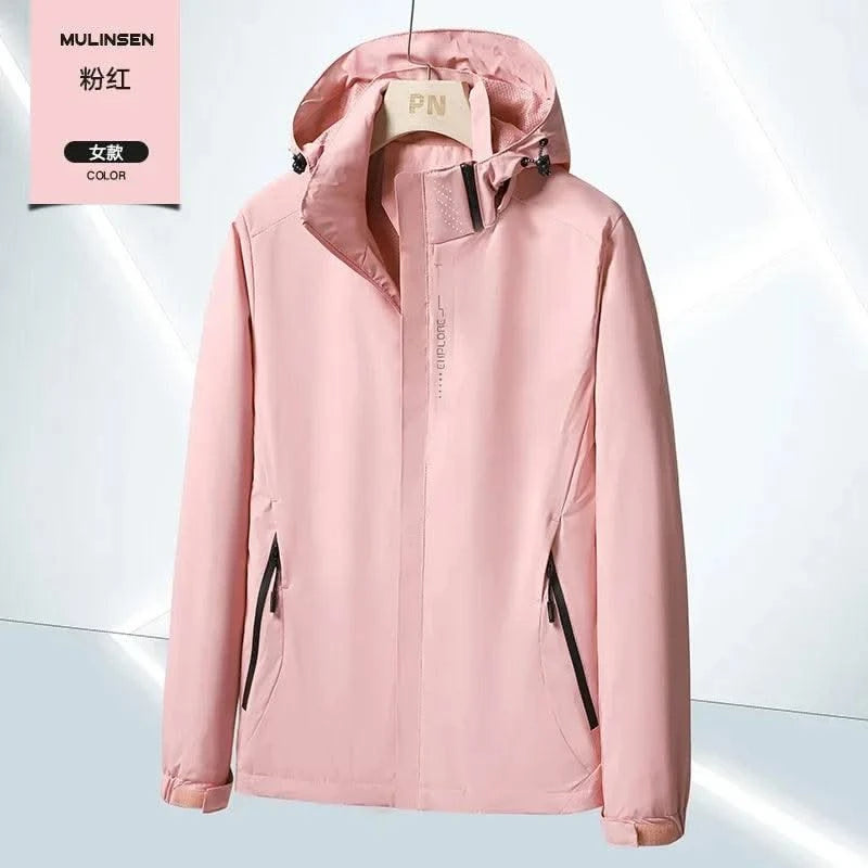 Waterproof Windbreaker Jackets For Women Men Camping Climbing Outdoor Hiking Coats Spring Autumn Unisex Outerwear