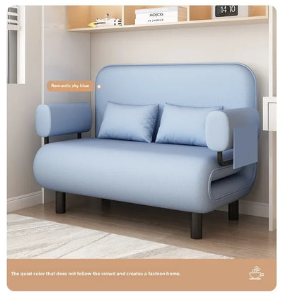 Sofa bed folding dual-purpose small apartment living room Internet celebrity telescopic bed single balcony