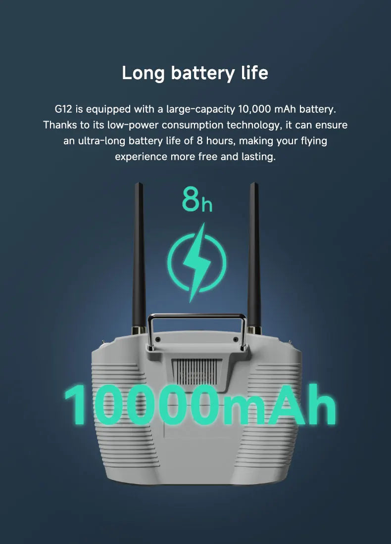 SKYDROID G12 Drone Remote Control 2.4GHz/5.8GHz dual band switching 20KM wireless high-definition image transmission