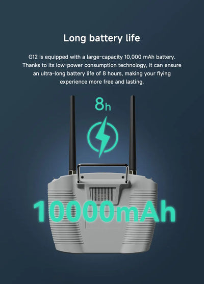 SKYDROID G12 Drone Remote Control 2.4GHz/5.8GHz dual band switching 20KM wireless high-definition image transmission