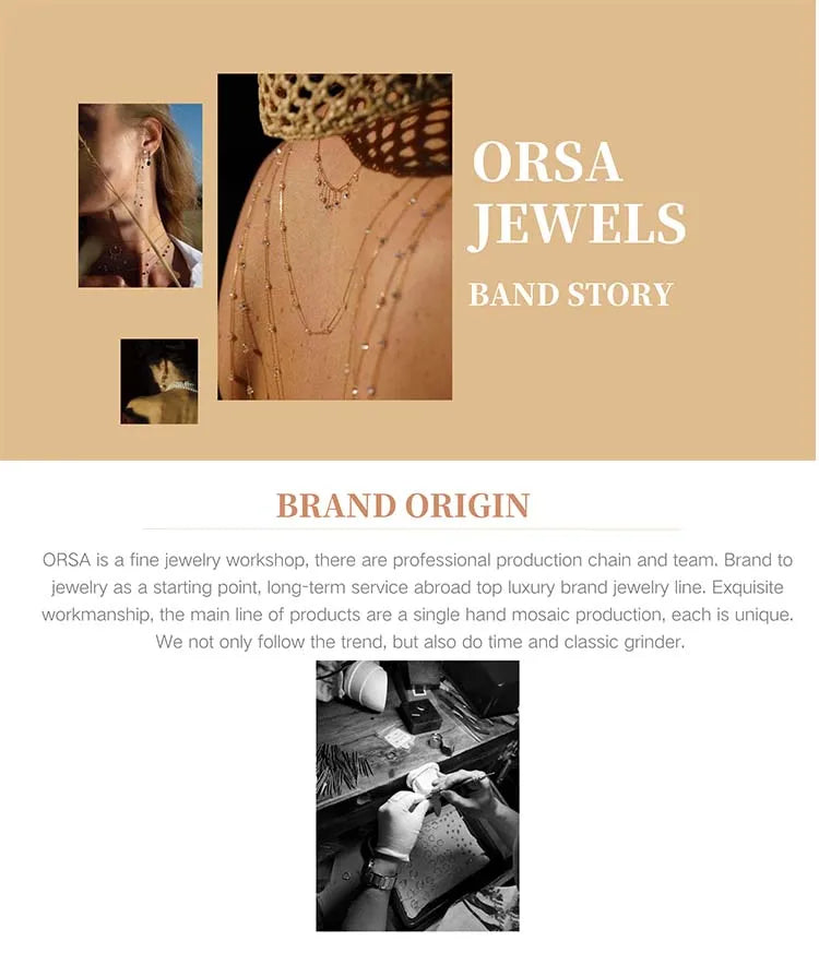 ORSA JEWELS 925 Sterling Silver Dainty Necklace for Women 14K Gold Plated Round Brilliant Cut Solitaire Pendant Necklace APN13