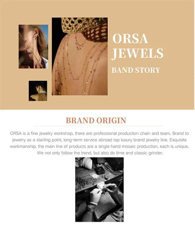 ORSA JEWELS 925 Sterling Silver Dainty Necklace for Women 14K Gold Plated Round Brilliant Cut Solitaire Pendant Necklace APN13
