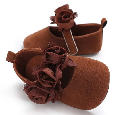 Children's Soft-Soled Flat Shoes With Design | Baby Shoes For All Seasons 0-1 Year Old |Girls Princess Shoes | First Walkers