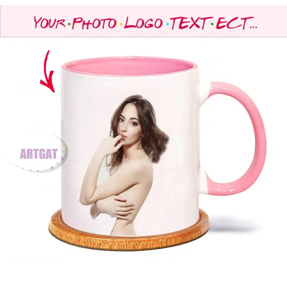 Personalised Coffee Mugs, Tea Cups, Mothers day, Wedding Gift 9 COLOURS