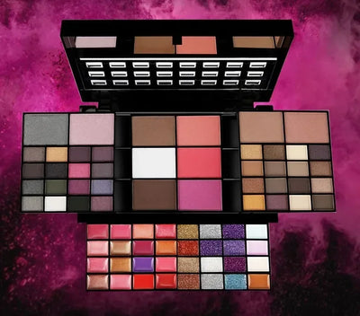 74 Colors Eyeshadow Lip Gloss Pearlescent Matte Concealer Flash Lipstick Women Cosmetics Professional Gift Box Christmas Makeup