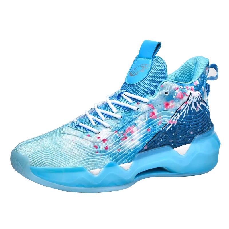 Basketball shoes men wear absorbing shock rebound sports actual combat college students training shoes new high-top combat boots