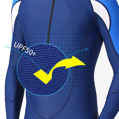 Professional Wetsuit Neoprene Blue For Men Women Long Sleeve Diving Suit One-piece Couple Wetsuit Surfing Snorkeling