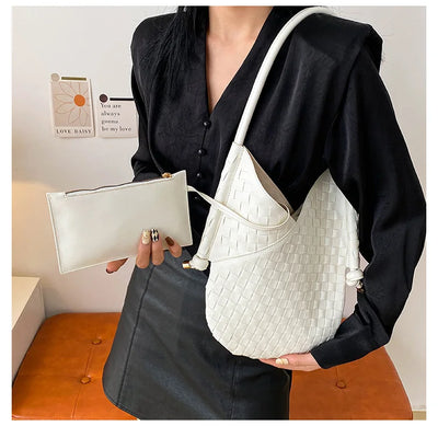 Famous Designer Women's Handbag With Convertible Shoulder Strap Leather Luxury Brand Elegant Spacious