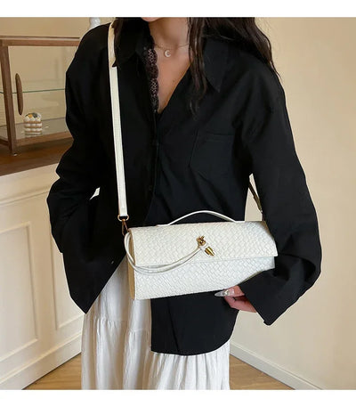 Designer Inspired Women's Elegant Handbag - Luxury Brand Leather Crossbody Tote With Shoulder Strap Option