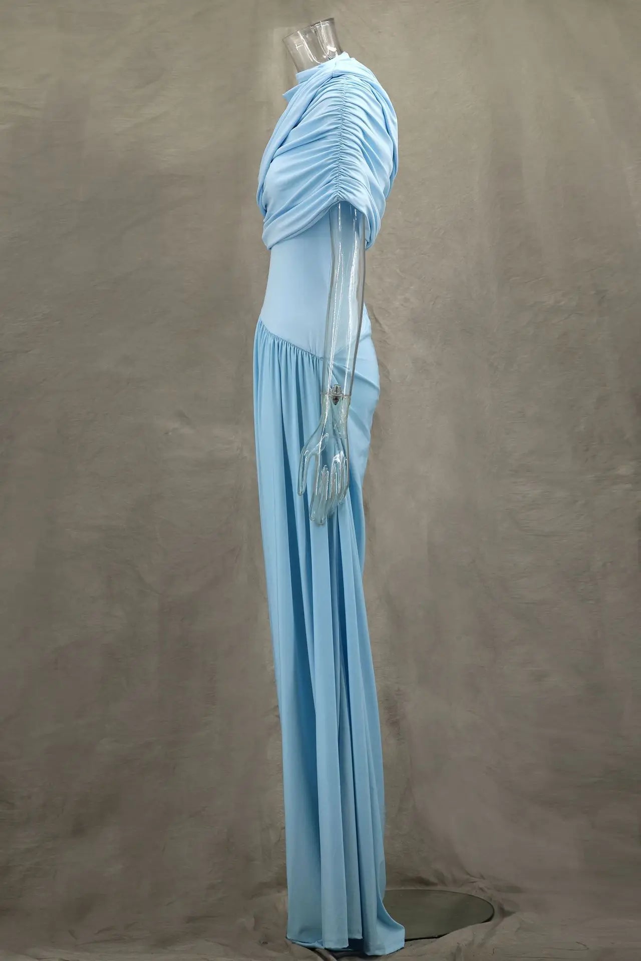 Elegant Long Summer Dress For Women Fashion Off-shoulder Slim Evening Party Dresses Luxury High Waist Pleated Maxi Dress 2025
