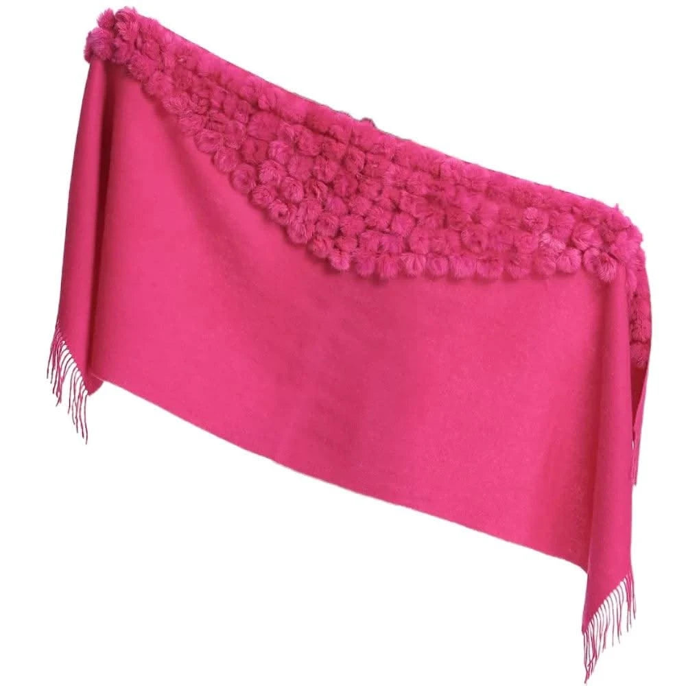 Winter Thick  Genuine Rabbit Fur Scarf for Women