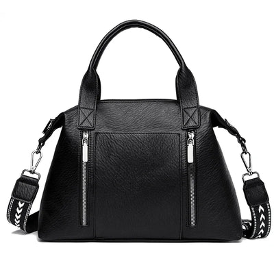 Women's Handbag Trend Designer Female Leather Multi-Pocket Shoulder Bag Luxury Brand Large Capacity Ladies Shopping Bag