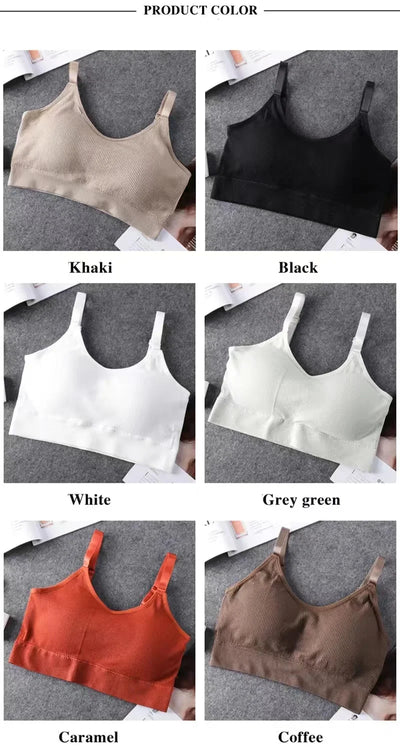 Women Seamless Brassiere Bra Full Cup Breathable Bralette Wire Free Comfort Sleep Bra Running Fitness Top High Quality Sport Top