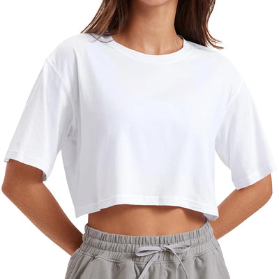 Crew Neck Fashion Women T Shirt Street Casual T-Shirt Solid Plus Size Top Tees Sexy Slim Summer Short Sleeve Women's Clothing