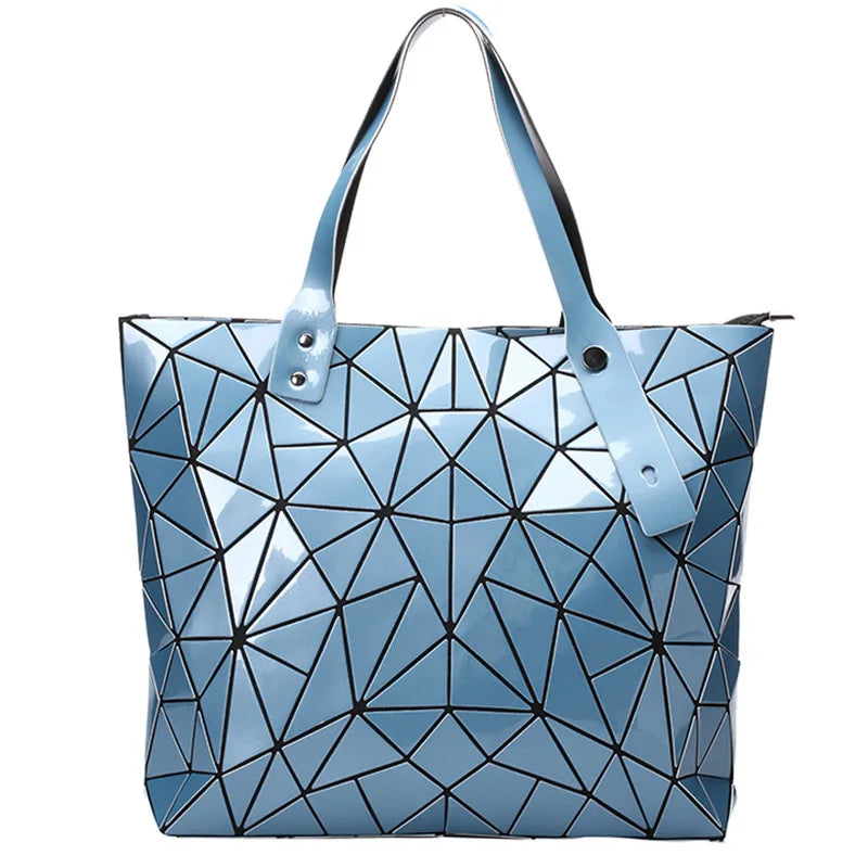 Fashion Luxury bag Women Top-Handle Bag New Designer Famous Brand Lady Shoulder Bag Bright Geometry Female Handbags Totes