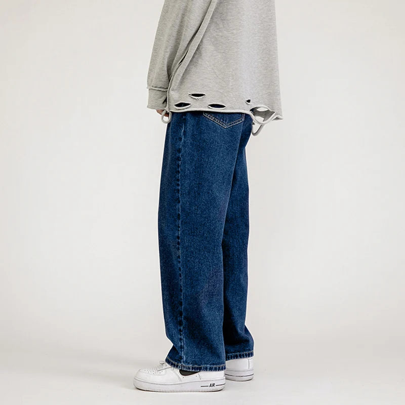 Men's Jeans Pants Straight Trousers for Men Jean Spring Denim Mens Man Male Trendyol Streetwear Korean Fashion Men Boys  Sale