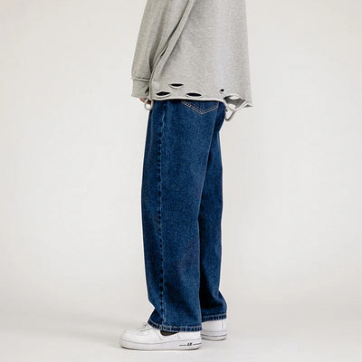 Men's Jeans Pants Straight Trousers for Men Jean Spring Denim Mens Man Male Trendyol Streetwear Korean Fashion Men Boys  Sale
