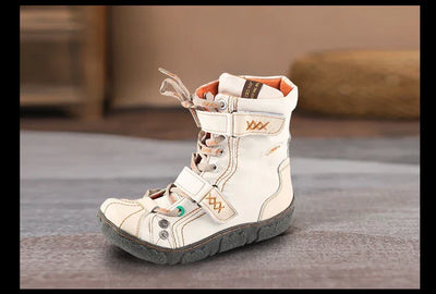 TMA EYES Short Boots for Women, Versatile, Casual, Monochromatic, Popular,