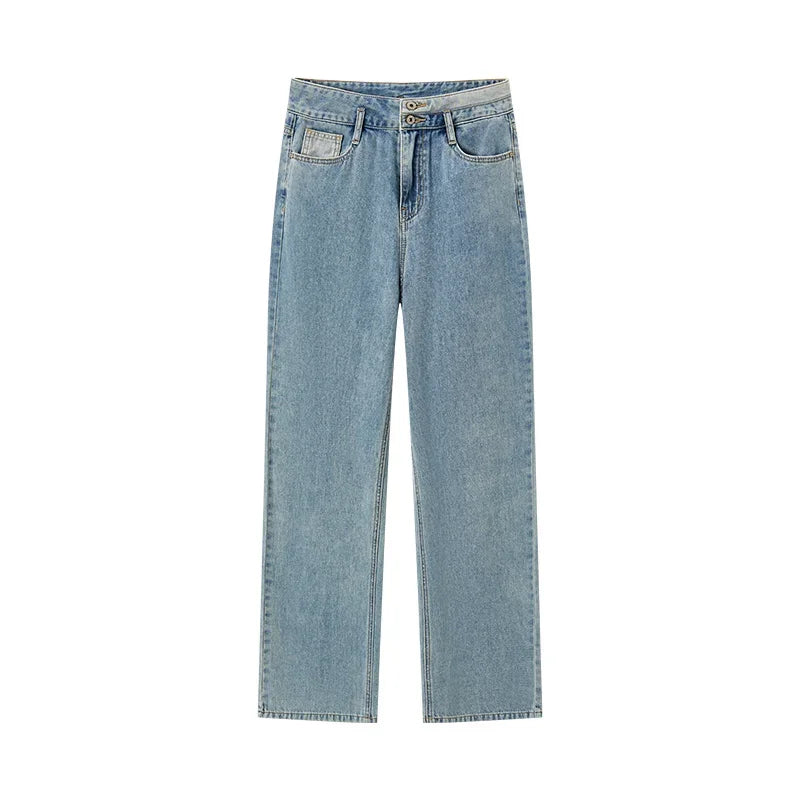 Semir 2025 Women Jeans Autumn New High-waisted Wide-leg Pants All-match Trousers for Women