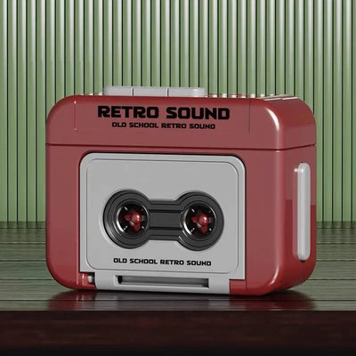 Retro Recorder Mini Portable Fun Music Box With Sound Decompression Ornament Keychain Schoolbag Small Pendant Friends Gifts