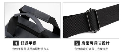 Men's High Capacity Hand Bags New Trendy Cool Men's Shoulder Bags Nylon Messenger Bags Travel Handbag Crossbody Bag Sling Bag