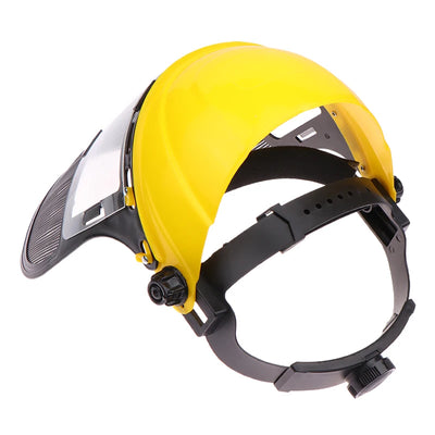 Safety Helmet Hat with Full Face Mesh Protective Mask for Garden Grass Trimmer Logging Brush Cutter Forestry Protection