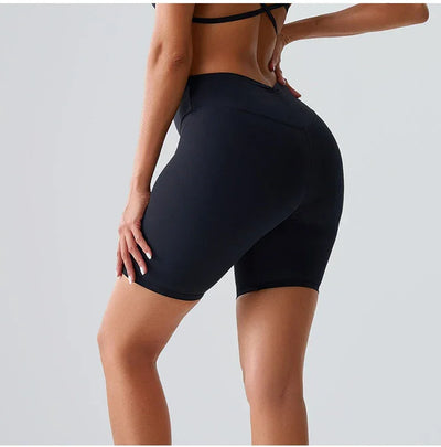 Women Sports Biker Shorts Women High Waist Yoga Shorts Cycling Shorts Push Up Fitness Leggings Tummy Control Yoga Slim Shorts