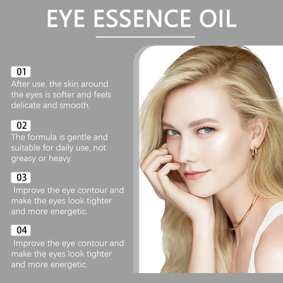 Castor Essential Oil Eye Roller Ball Reduce Fine Lines Removes Dark Circles Moisturizing Tightening Eyes Skin Firming Eye Care