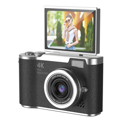 High-Definition HD Digital Camera 4K 48MP 8X Digital Zoom Video Camcorder CCD with Hanging Straps Flip Screen