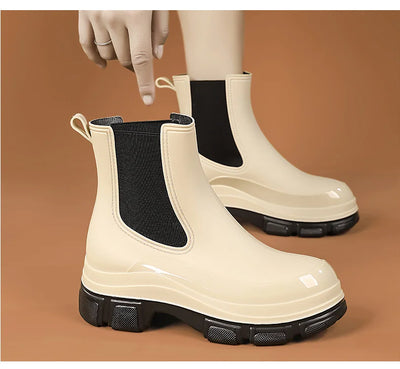 Women's Rain Boots with Flat Heels, Year-round Bestseller Are Casual Waterproof and Anti-slip High-quality EVA Outdoor Boots
