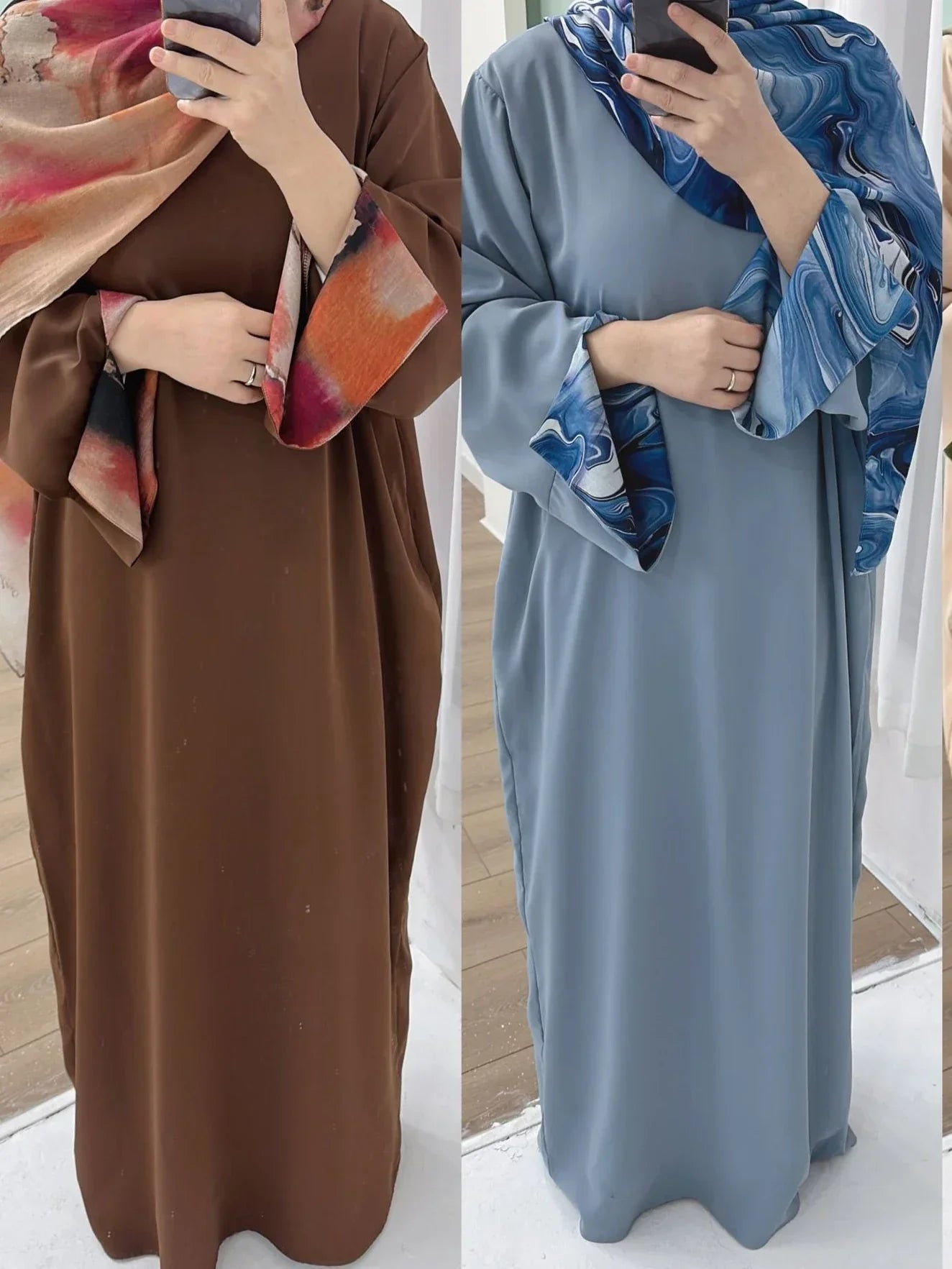 Muslim Maxi Dresses for Women Abaya Jalabiya Split Sleeve Eid Ramadan Morocco Dubai Kaftan Islam Vestidos Arab Long Robe 2025