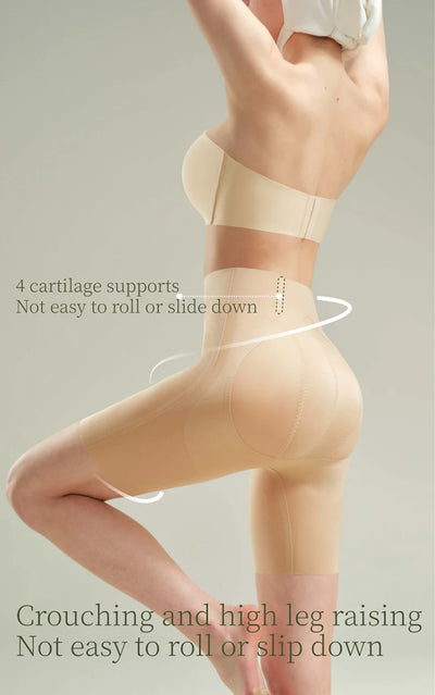 Women's Sexy Butt Lifting Shapewear Mid Waist Invisible Seamless Tummy Control Body Shaper Woman Safety Underwear N210