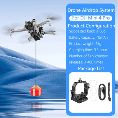 STARTRC Drone Airdrop System For DJI Air 3S/Mini 4 Pro/Mini 3/Mavic 3/Air 2S/Mavic 2/Mini 2 SE Air-dropping Thrower Gift Deliver