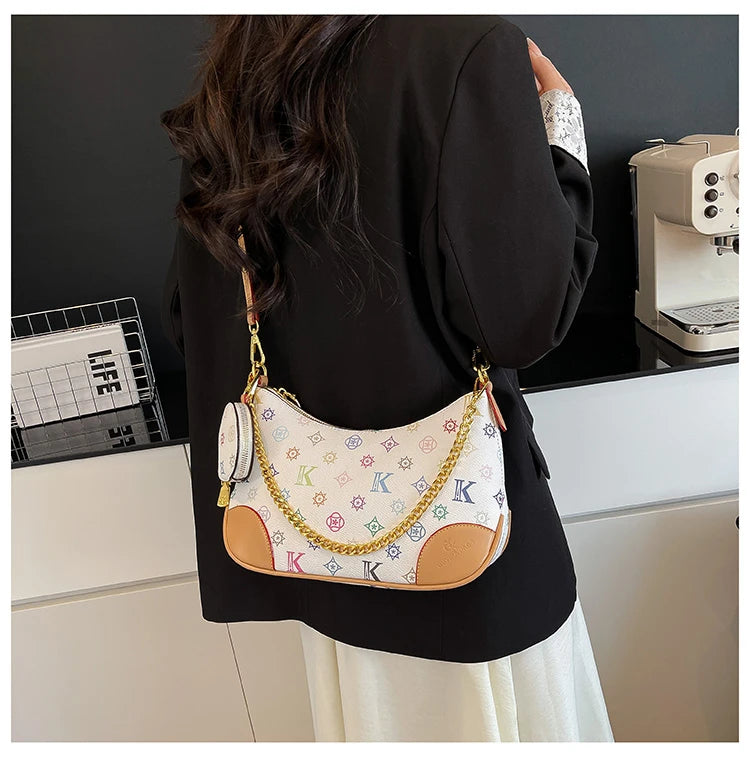 Famous Designer Elegant Handbags Leather For Women, Ladies Crossbody Shoulder Bag Classic Popular And Lightweight For Shopping