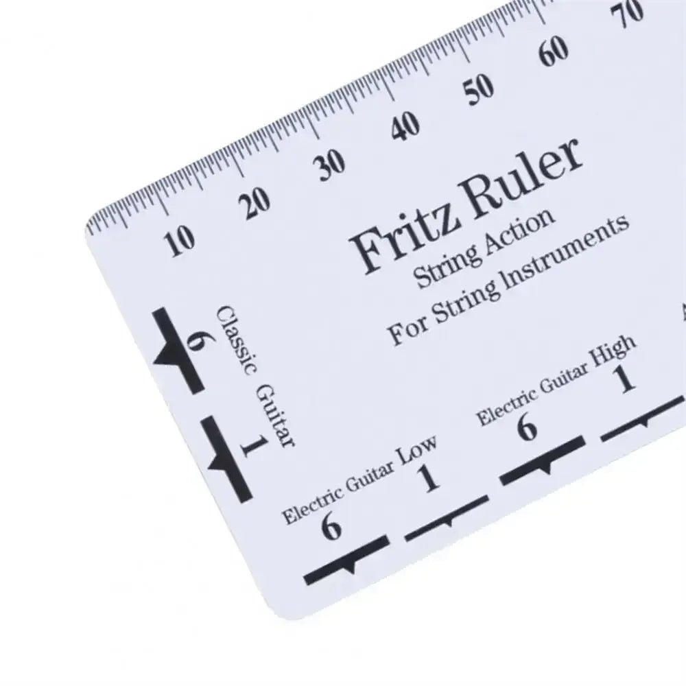Guitar Strings String Pitch Ruler Luthier Tools Rulers Card Guitar Ruler Instruments Compact Action Gauge Ruler Ukulele Bass