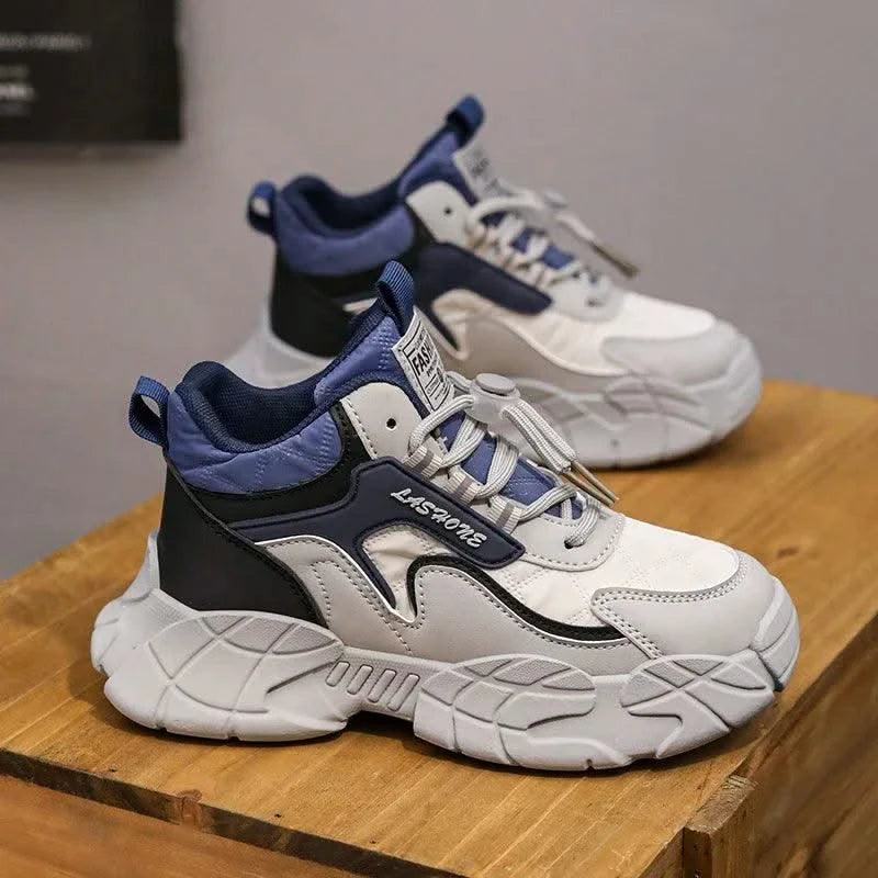 Children's High-Top Trendy Sneakers Shoes For Boys | Fashion & Casual Shoes | Medium and Big Children