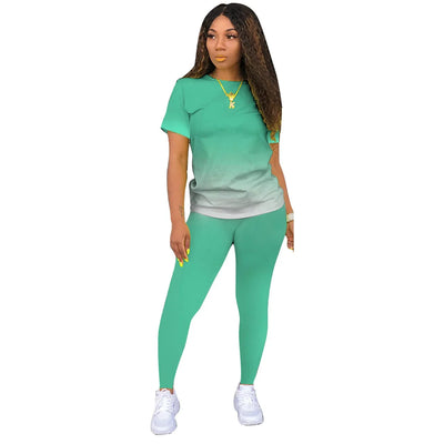 New Two Piece Set Women Tracksuits Sets Brand Printed Hoodie Pants Sweatshirt Set Sports Suit For Women Clothing