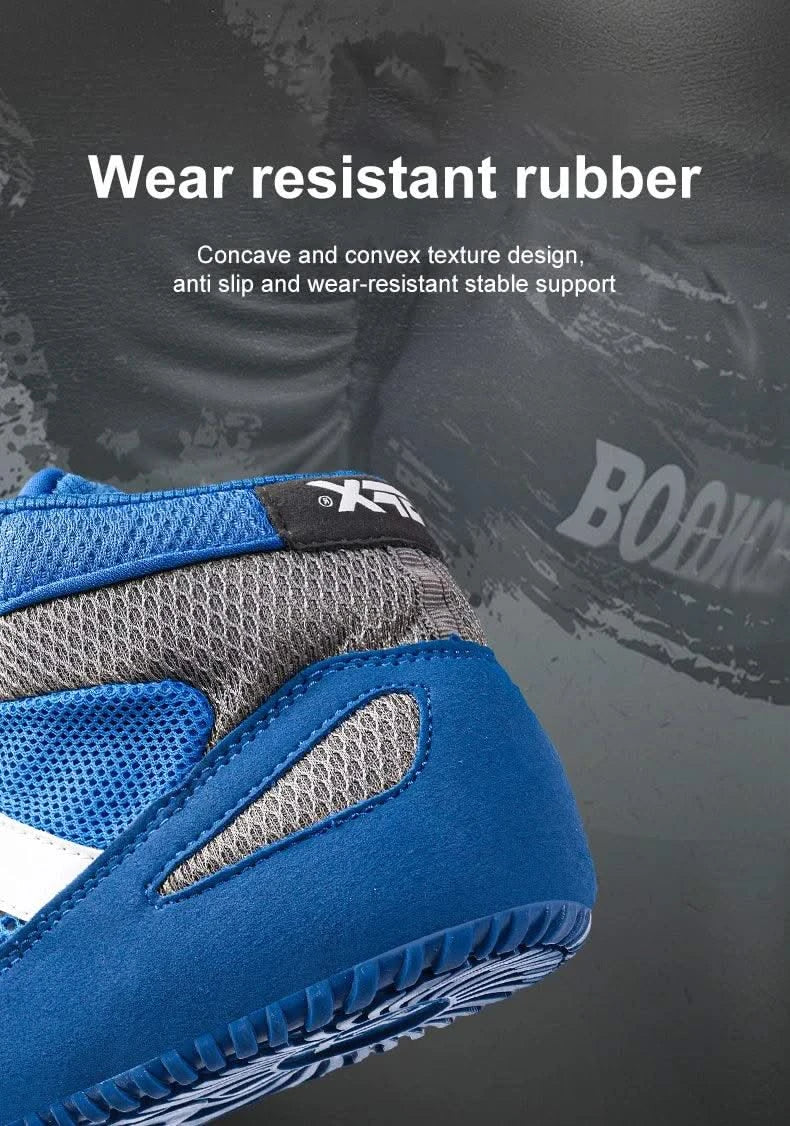 New Wrestling Shoe Fighting Boxing Wrestling Rubber Outsole Breathable Wear-resistant Shoes for Child Women Men Size 29-44