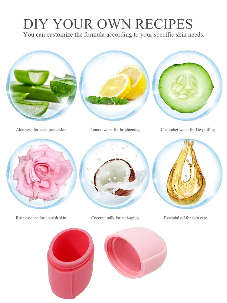Silicone Ice Cube Trays Beauty Lifting Ice Ball Face Massager Contouring Eye Roller Facial Treatment Reduce Acne Skin Care Tool