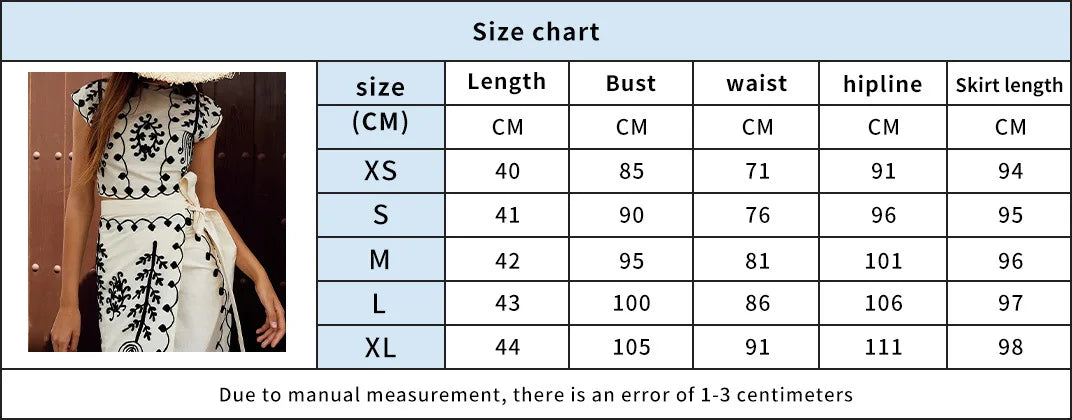 Cotton Linen Print Top Skirt Two Piece Set Women Shoulder Padded Sleeveless Crop Top Lace Up Skirt Suit Lady Summer Beach Outfit