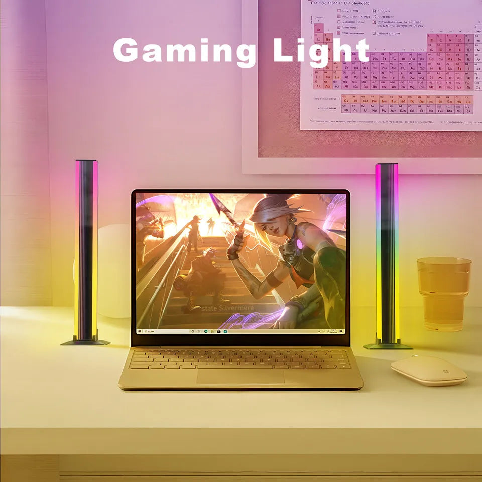LED Light A Pair RGB Room Decor Abyss Lamp Bluetooth Ambient Night Light Desktop Mood Lighting for TV PC Gaming Backlight