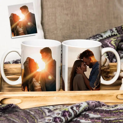 1pc Custom Photo Mug - Personalized Coffee Mug with Photo, Unique Gift for Anniversary, Valentine's, Housewarming, Mother's Day,