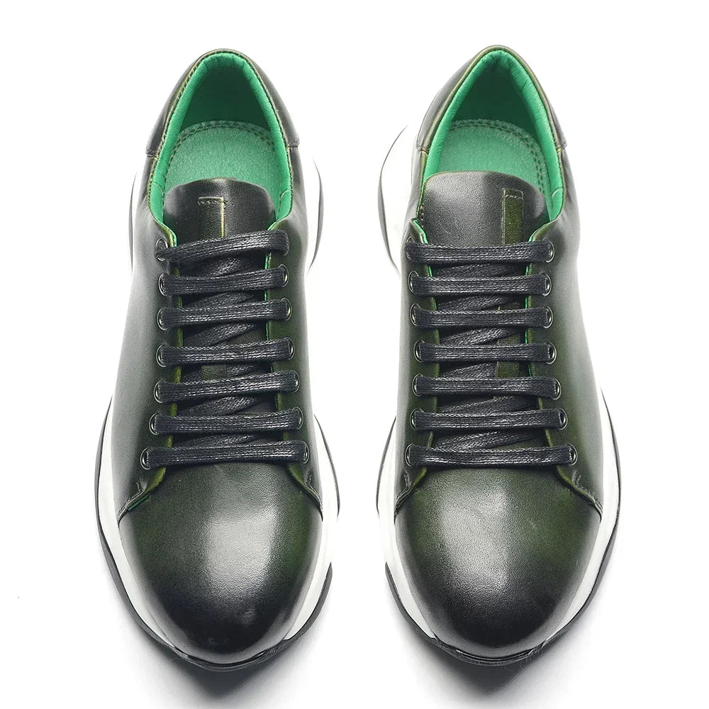 Classy Man Sneakers Luxury Brand Designer Lightweight Cowhide Genuine Leather Casual Social Men's Oxford Shoes Autumn Winter